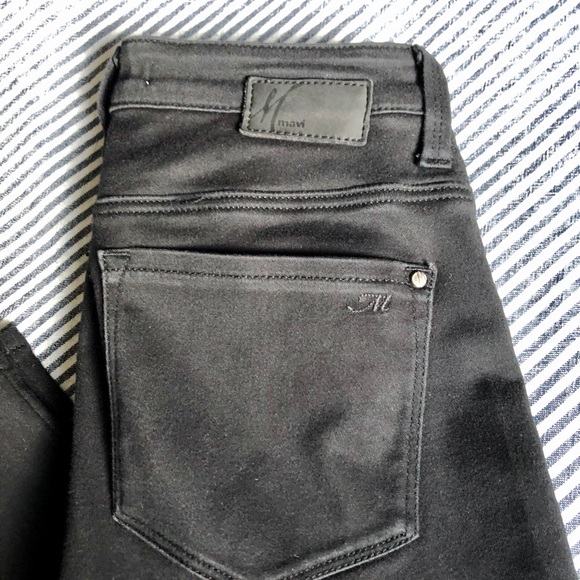 MAVI Alissa High-Rise Super Skinny Jeans in Black - Picture 7 of 8